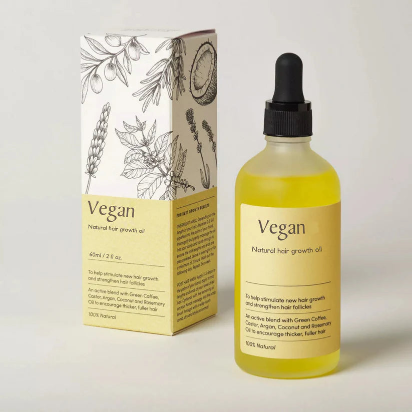 Aceite vegano para el crecimiento del cabello
